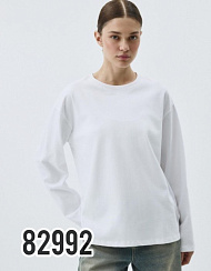 82991 Футболка, майка жен длинный рукав КРЕМ, кг